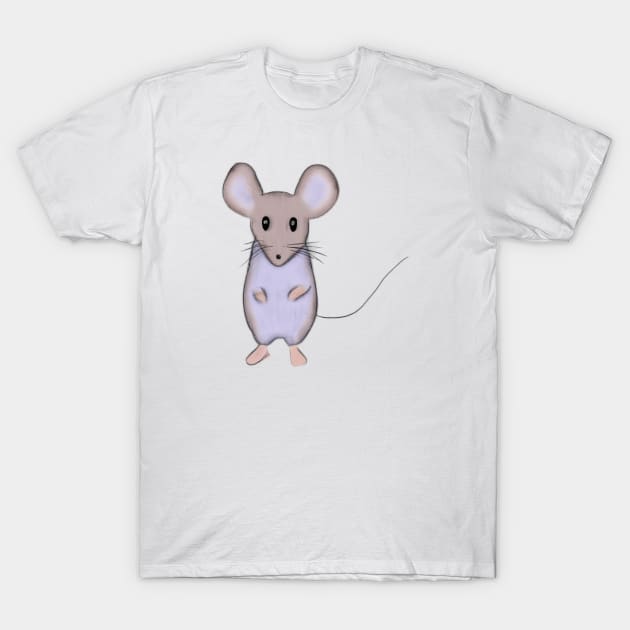 Cute Mouse Drawing T-Shirt by Play Zoo